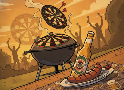 Abschluß-Grillerei - Griller, Grillerei, Grillfest, Bratwurst, Bratwürstel