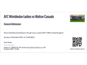 AFC Wimbledon Ladies : Walton Casuals Ladies FC