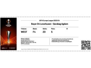 Eintrittskarte Bayer 04 Leverkusen : FK Qarabağ Ağdam