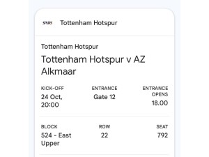 Tottenham Hotspurs : AZ Alkmaar