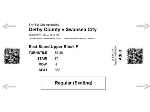 Derby County FC : Swansea City AFC