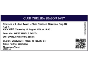 Chelsea FC : Luton Town