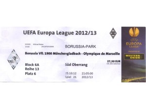 Borussia Mönchengladbach : Olympique de Marseille - Borussia Mönchengladbach : Olympique de Marseille