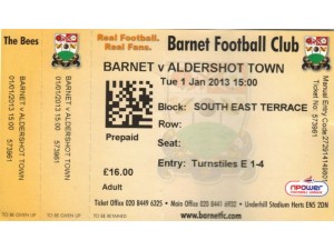 Barnet FC : Aldershot Town - Barnet FC : Aldershot Town