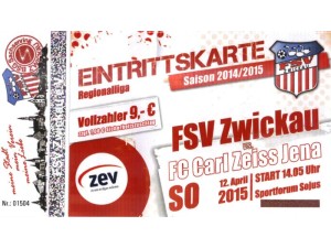 FSV Zwickau : Carl Zeiss Jena - FSV Zwickau : Carl Zeiss Jena