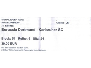 Borussia Dortmund : Karlsruher SC - Borussia Dortmund : Karlsruher SC