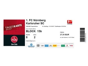 1. FC Nürnberg : Karlsruher SC - 1. FC Nürnberg : Karlsruher SC
